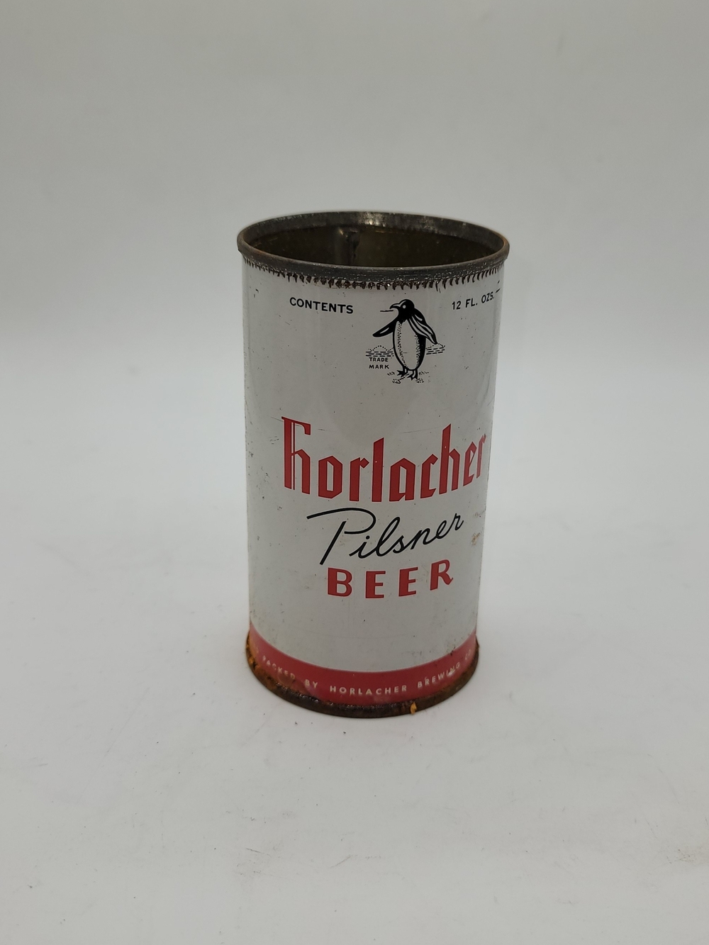 Horlacher Allentown PA Flat Top Can Beer Can Empty